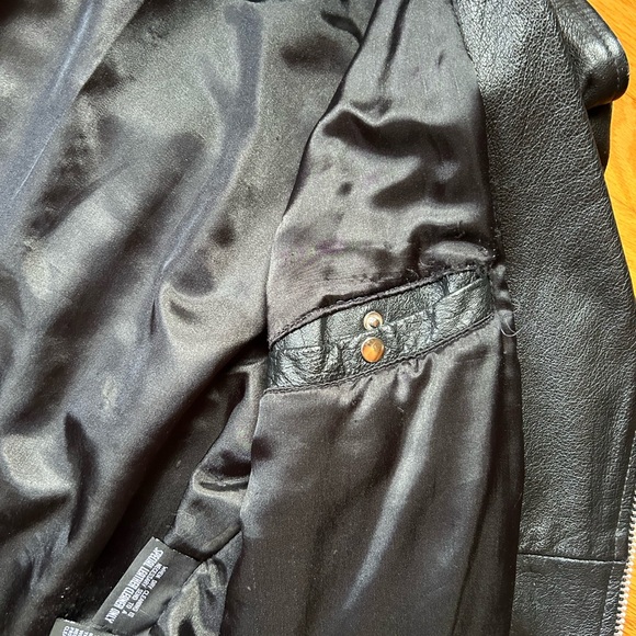Wilsons Leather Vintage Biker Motorcycle Jacket,unisex,XS - Picture 6 of 17